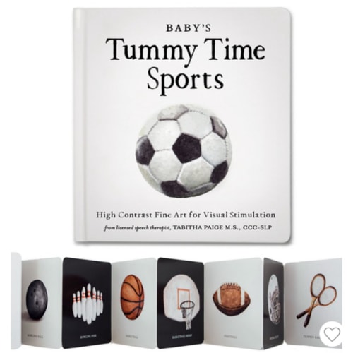 Baby's Tummy Time Sports: High-Contrast Fine Art for Visual Stimulation (Tabitha Paige Children's Book Series)