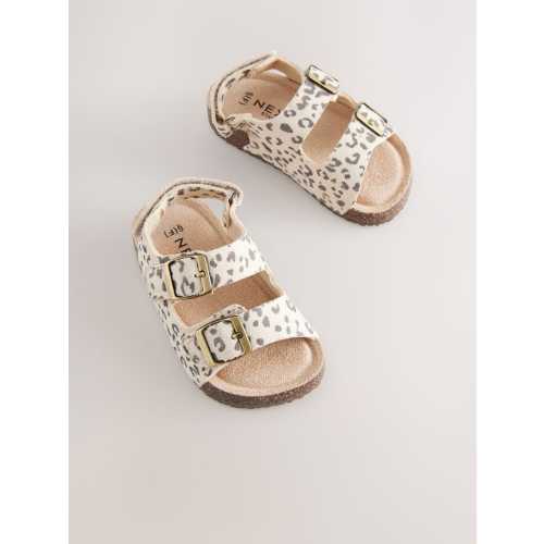Animal Print Standard Fit (F) Corkbed Double Two Strap Sandals
