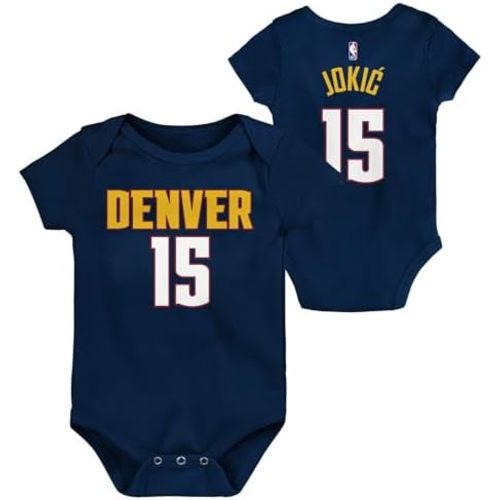 Outerstuff NBA Newborn & Infants 0-24 Official Player Name & Number Jersey Creeper Romper