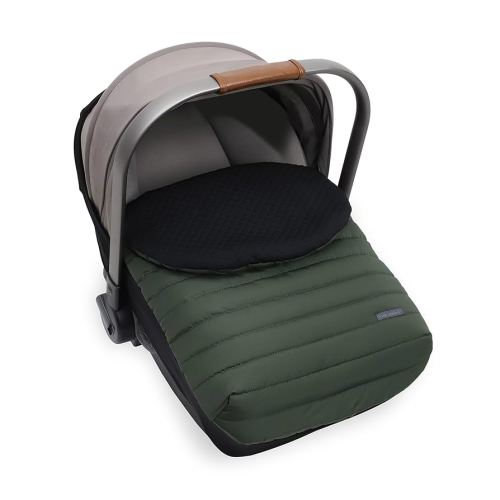 Little Unicorn Winter Car Seat Cover | Premium Insulated Fabric | Universal Fit & Easy to Install | Travel Bag Included (Dark Green)