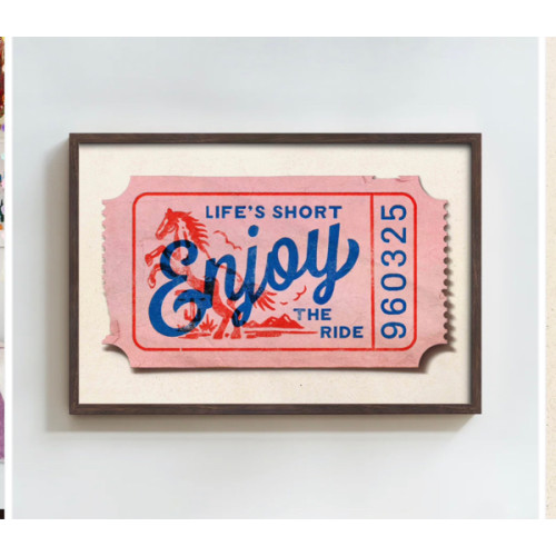 Life's Short, Enjoy the Ride - Western by LVG Studio – Little Van Gogh's