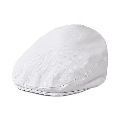 A&J DESIGN Baby Boys Newsboy Cap Toddler Kids Tweed Vintage Flat Hat | Adjustable Elastic Band for Growing Babies, Herringbone, Wedding Baptism Easter Photography Formal Casual Birthday, 3M - 8Y