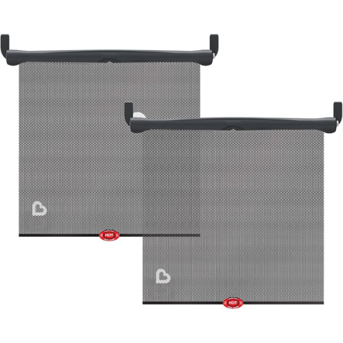 Amazon.com: Munchkin Brica Sun Safety Car Window Shade with Heat Alert, Helps Block UVA/UVB Rays, 2 Pack, Black