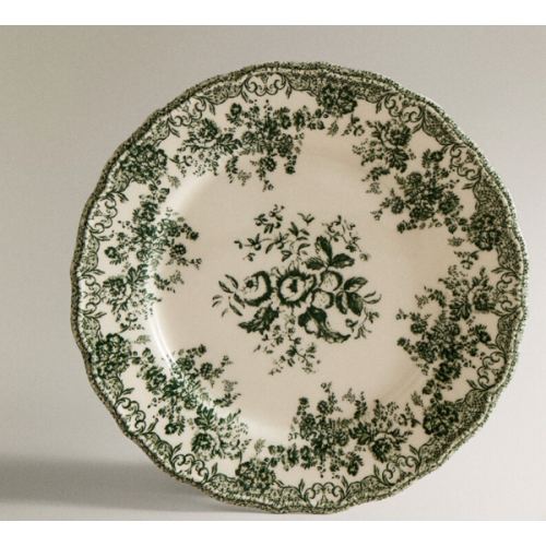 FLORAL EARTHENWARE DINNER PLATE | Zara Home United States of America