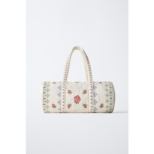 EMBROIDERED BOWLING BAG