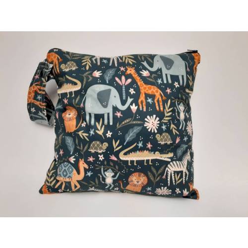 Jungle Animals Wet Bag: Cloth Diaper, Gym & Swim Bag
