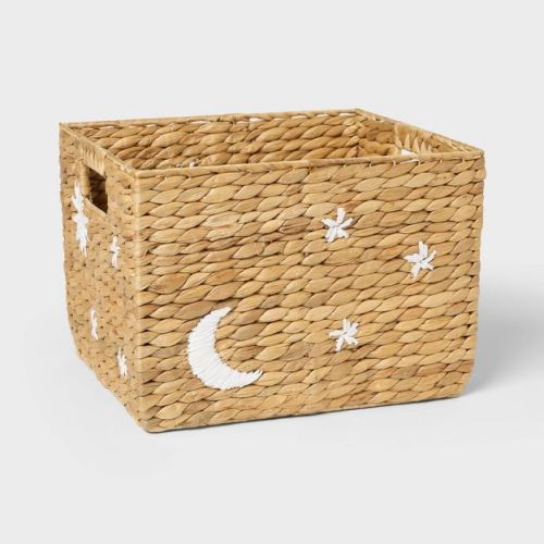 Celestial Kids' Natural Woven Square Basket - Pillowfort™