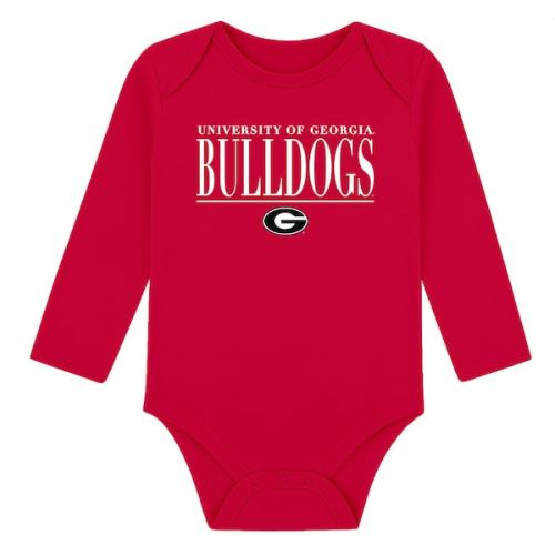Infant Garb Red Georgia Bulldogs Ollie Long-Sleeve Bodysuit