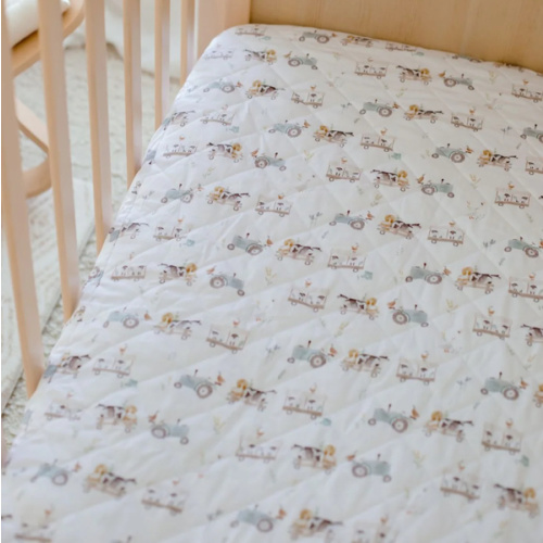 Bambella 2-in-1 Waterproof Cot Sheet & Mattress Protector | Oakwood Farm