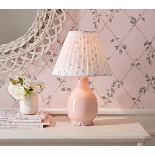 Bria Hammel Rosey Ruffle Table Lamp (17")