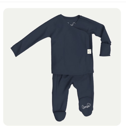 Footie - Midnight Blue – Bonsie Skin to Skin Babywear