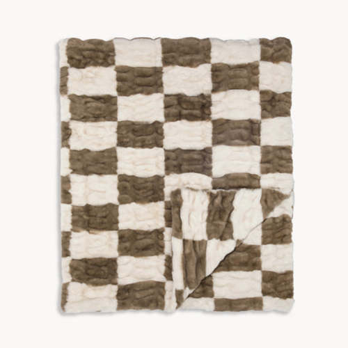 Neutral Check Lola Original | Lola Blankets