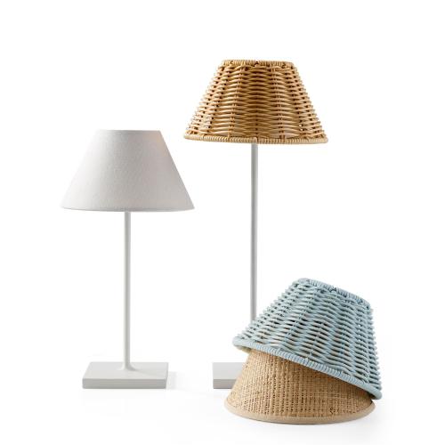 Rechargeable Table Lamp Shade Cover – Atlantic Blue | Serena & Lily