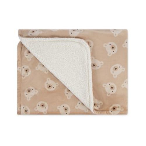 Baby Boys' and Girls' Bear Graphic Plush Blanket