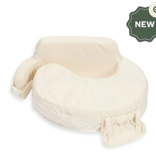 Super Deluxe Oat Nursing Pillow with 100% Organic Cotton Cover
