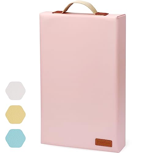 HappyPicnic Waterproof Garden Kneeling Pad, 2in Thick, Pink, 1 Pack | Soft High-density Foam knee Support, with Handle, Easy to Clean, Non-slip, for Gardening, Yoga, Prayer, Housework, Exercise