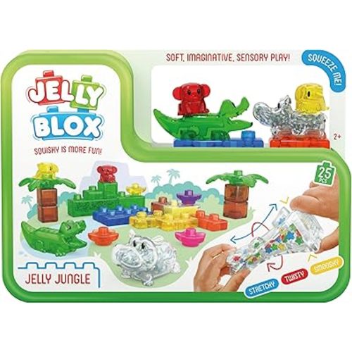 Jelly Blox Jungle Set | 25 Pieces | Toddler & Preschool