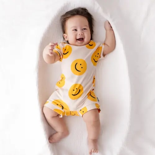 Happy & You Know It Shorty Romper Luxe Edition | Cotton Bamboo Blend