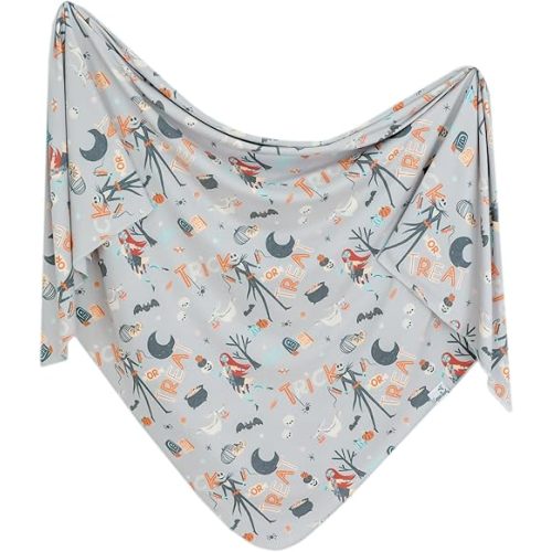 Large Premium Knit Baby Swaddle Receiving Blanket "Nightmare Before Christmas" by Copper Pearl