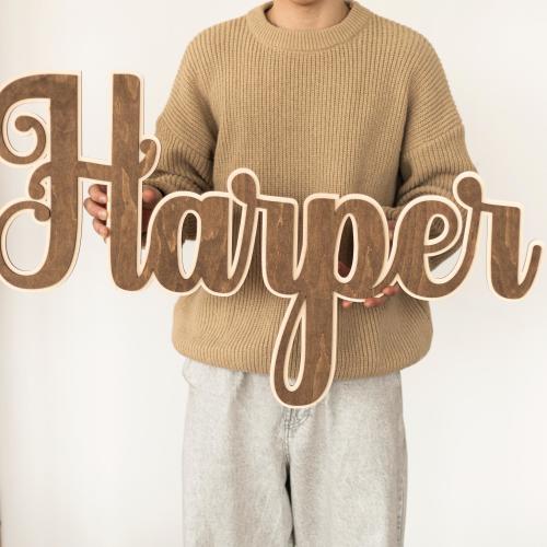 Custom Name Sign  Nursery name sign  Wooden letters  Baby name sign  Nursery wall decor  Sign over crib  Name sign  Wedding name sign