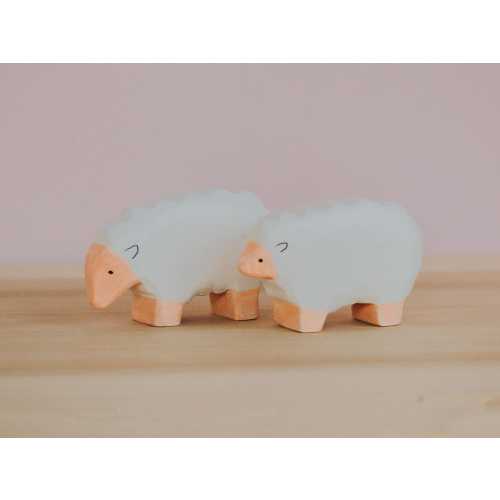 Handmade Wooden Sheep Toy, Waldorf Wooden Sheep, Wooden Sheep Figurine, Wooden Ewe, Pretend Play Animal Toy, Wooden Animal, Birthday Present