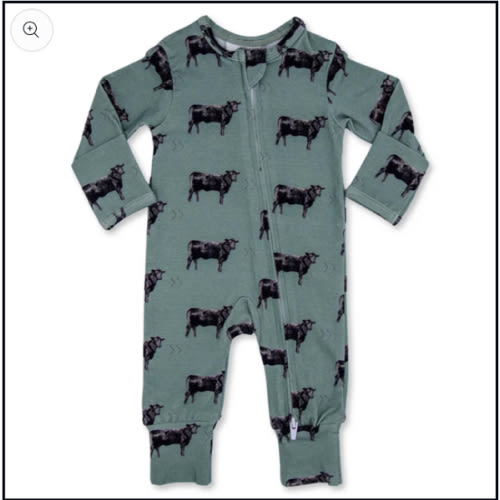 Olive Angus Folding Feet Jammies – Cowkid Clothing Company