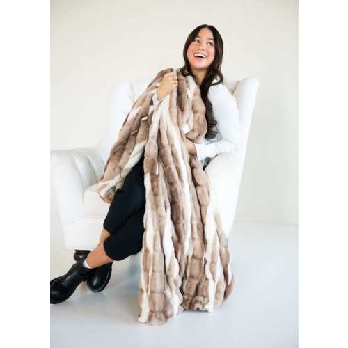 Hugs Swirl Hot Chocolate Plush Blanket