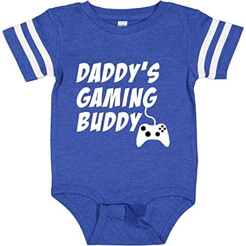 inktastic Daddy's Gaming Buddy with Controller Baby Bodysuit
