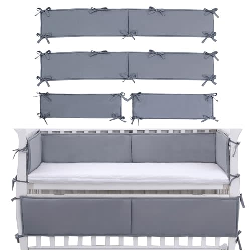 4 Pcs Breathable Padding for Sides, Anti-Collision Soft Padding Soft Crash Pad Protector (Grey)