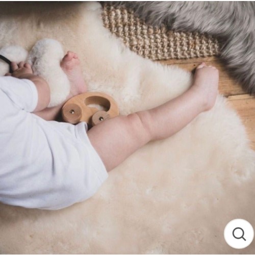 Sheepskin Baby Rug with Milk Shorn Hair - Baa Baby