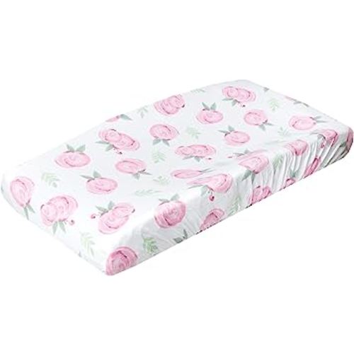 Copper Pearl Premium Knit Changing Pad Cover Soft, Stylish, and Universal Fit for All Standard Diaper Changing Pads, Trendy Design Changing Pad Covers, Grace