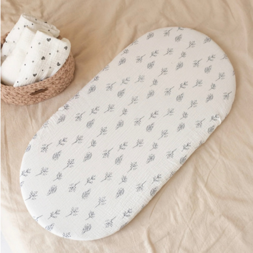 100% Muslin Cotton Fitted Sheets for Anzy Home Moses Baskets