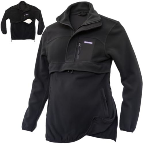 4-in-1 Women's Maternity and Postpartum Nursing Top Breastfeeding Active Polar Fleece