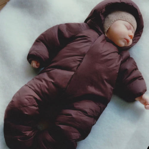 CONVERTIBLE NYLON FOOTIE ROMPER - Eggplant | ZARA United States