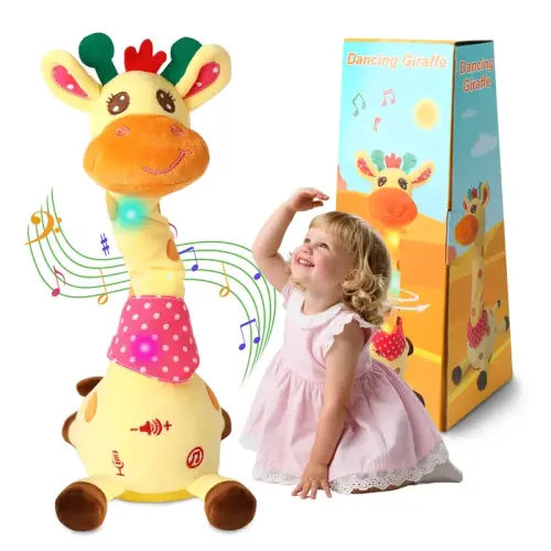 Dancing Talking Giraffe Toys - Electronic Rattle for Kids - Repeat - TikTok Shop