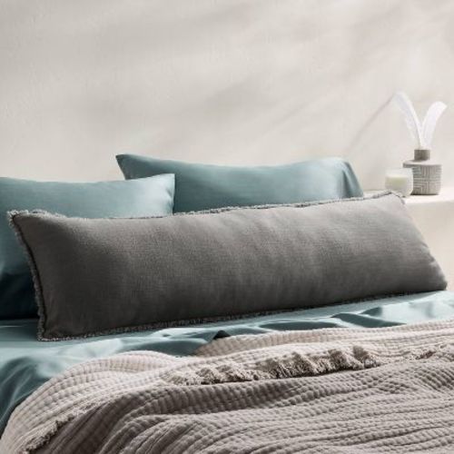 Lumbar Heavyweight Linen Blend Throw Pillow - Casaluna™