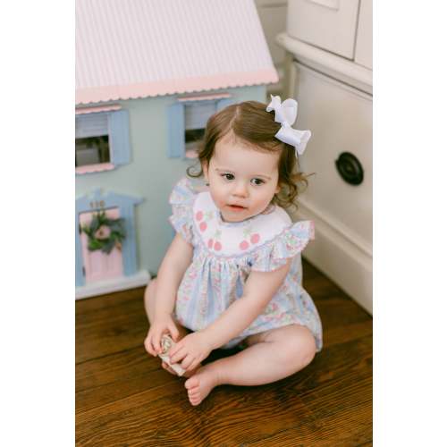 Cherry Smocked Bubble I Poppy Kids Co