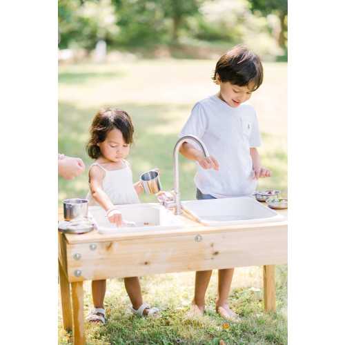 Outdoor Sensory Table and Water Table Combo with Faucet- Made In USA