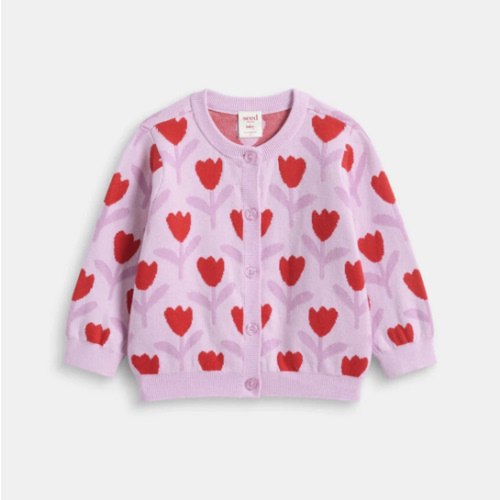Tulip Knit Cardigan | Orchid | Seed Heritage