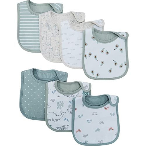 Simple Joys by Carter's Unisex Babies' Teething Bibs, Pack of 7