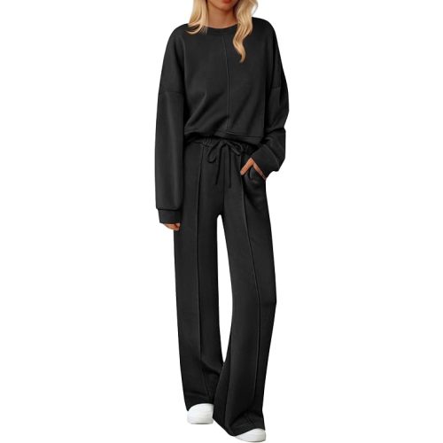 Ekouaer Pajama Sets Women 2 Piece Long Sleeve Sleepwear Cozy Pjs Loungewear