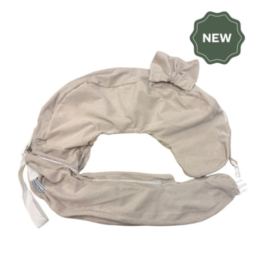 New & Improved Twin & Plus Nursing Pillow Slipcover with Integrated Wa