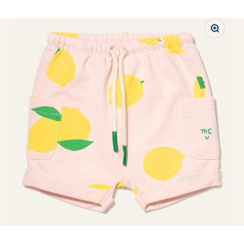 Recycled Cotton Lemon Baby Short