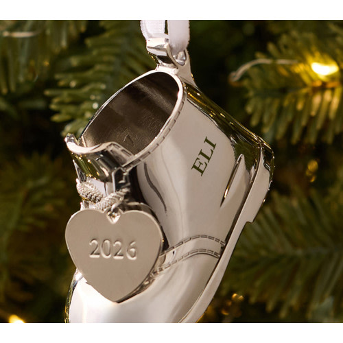 Baby's First Christmas Bootie Ornament