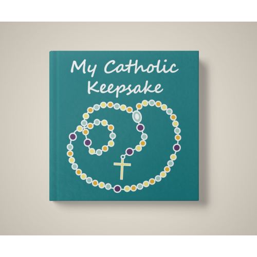 My Catholic Keepsake Baby / Child's Memory Book - Rosary | Hardcover