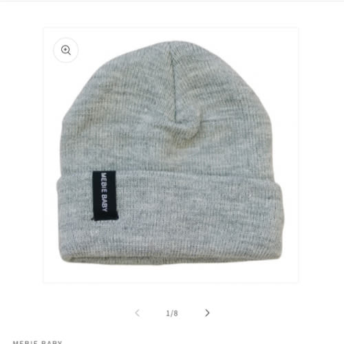Light Grey Mebie Baby Beanie