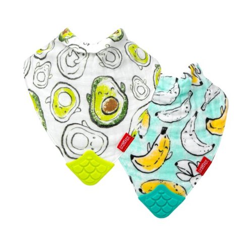 Nuby Muslin Cotton Bandana Drool Baby Bib, 2pk Unisex