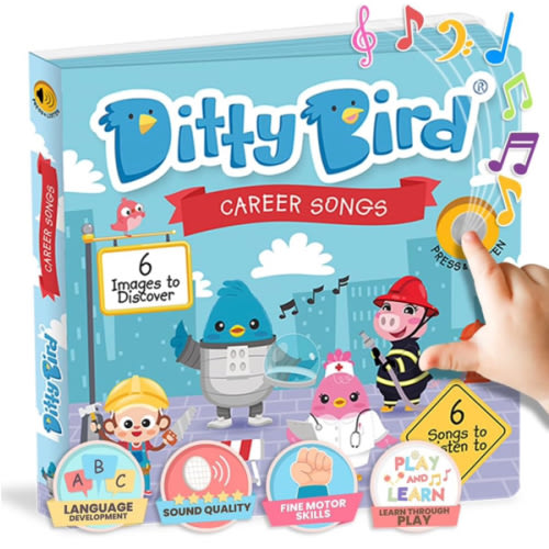 Ditty Bird | When i grow up songs |Interactive Musical Sound book for toddlers 1- 3 | Early learning toy with sounds | I am a Firefigher