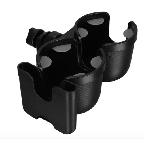 Accmor Stroller Cup Holder with Phone Holder, Bike Cup Holder, Universal Cup Holder for Uppababy Nuna Strollers, 2-in-1 Drinks Holder for Walker, Wheelchair, Scooter
