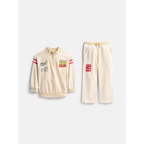 Disney Toy Story Toddler Boys Quarter Zip Pullover and Pants Set, 2 Piece, Sizes 12M-5T